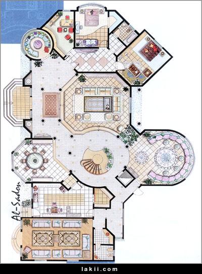 فلل خليجية بدورين الفلل الكويتية مخطط خرائط تصاميم فلل خليجي مخطط فلل دورين